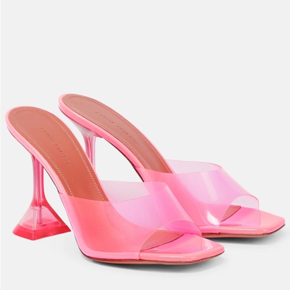 Amina muaddi Lupita PVC Mules Size 8/8.5
